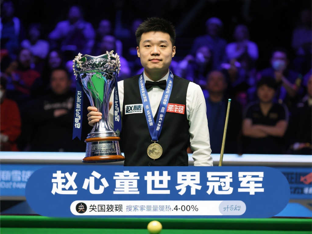 斯诺克官方海报致敬赵心童：世界冠军荣耀加冕🏆